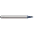 Kodiak Cutting Tools 0.065 Carbide Endmill 4 Flute Micro Ball Nose Stub Length ALTIN Coated 5522572